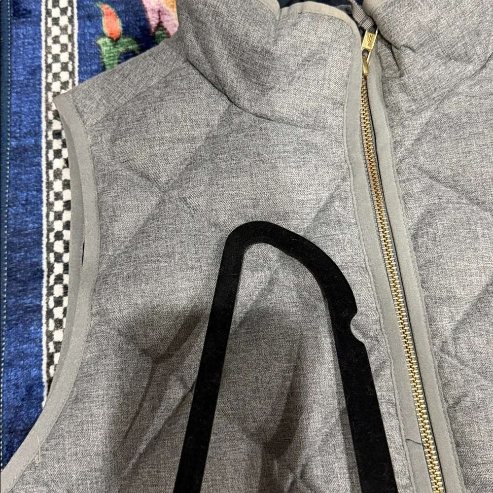 J.Crew XS Gray Quilted Women's Down Vest
